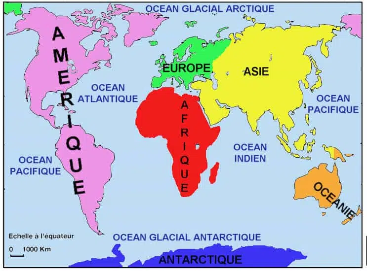 Quels sont les 5 grands océans du monde ?