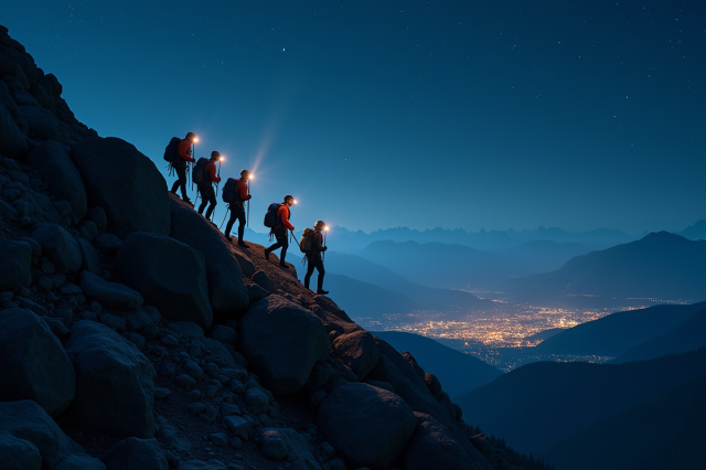 Escalade de nuit : pourquoi gravir les montagnes une fois le soleil couché ?