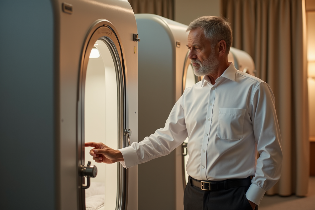 Agent hôtel montre la sécurité d’un verrou de capsule