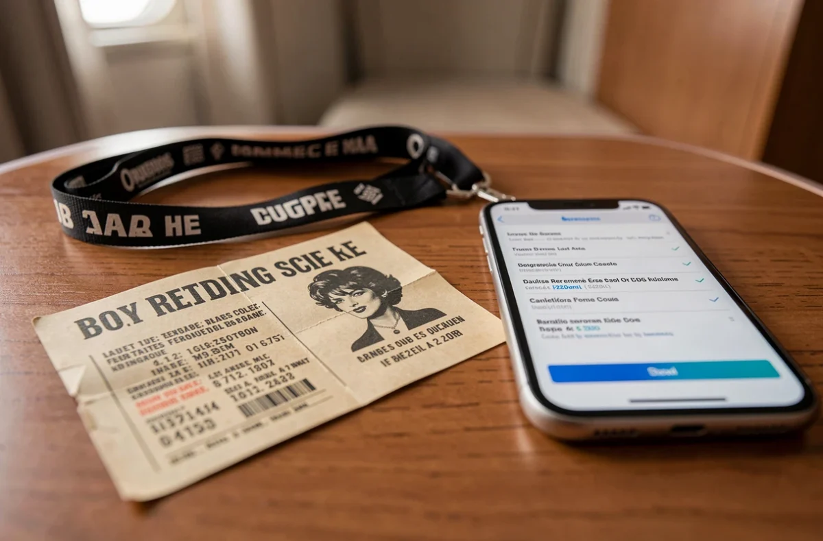 Billet d'embarquement et confirmation de réservation pour la croisière Claude François sur smartphone