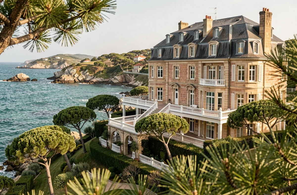 L'hôtel Le Nessay à Saint-Briac-sur-Mer avec sa villa en pierre et sa vue panoramique sur la Côte d'Émeraude